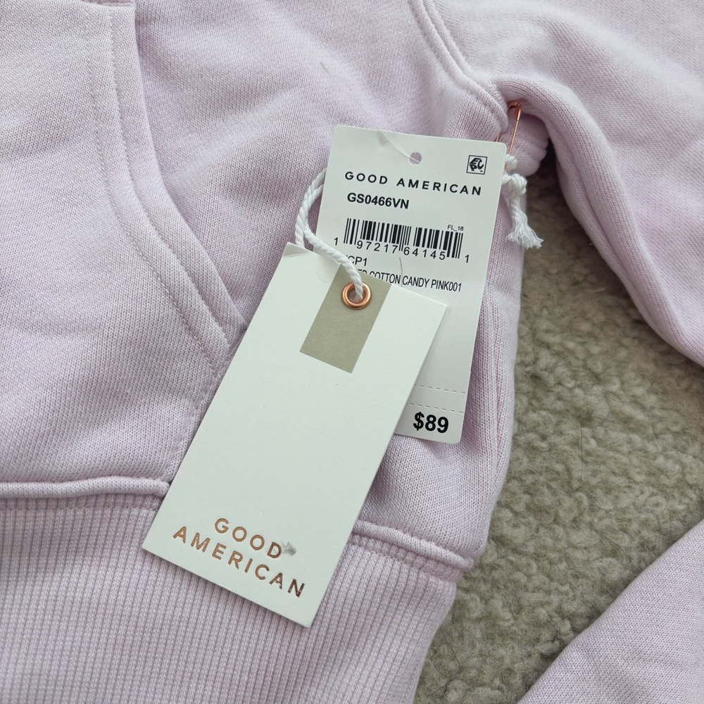 Good American - BRUSHED FLEECE ZIP HOODIE - Picture 2 of 3